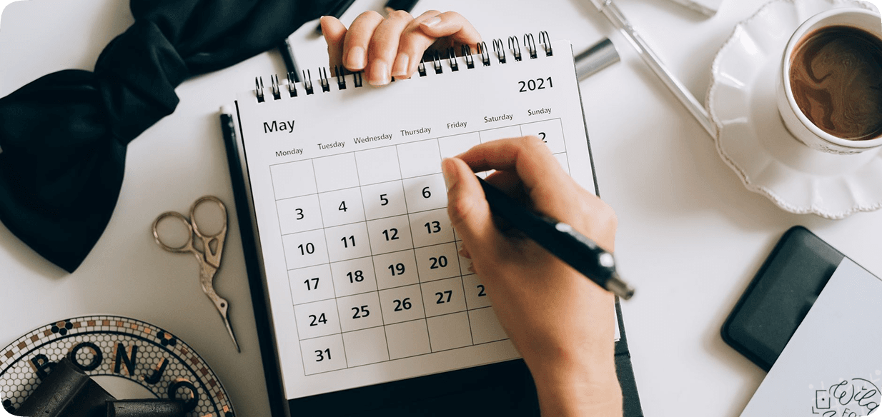 Calendar booking interface demonstration